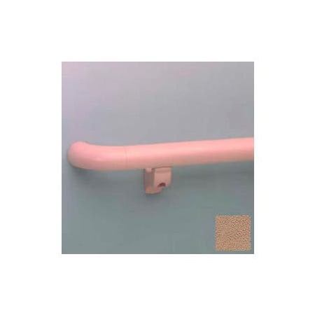Pawling Round Handrail, 1-1/2" Grip, Aluminum Retainer, 12' Long, Mocha BR-1200-12-288